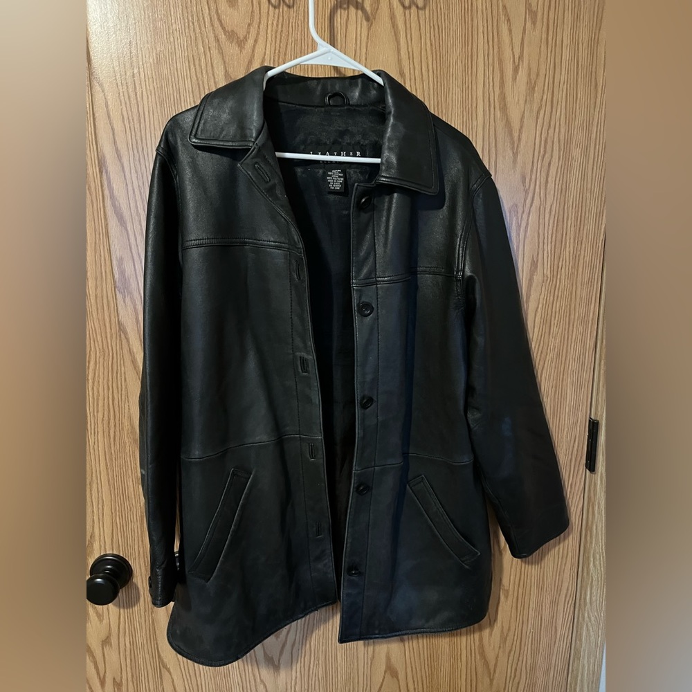 Leather elements %100 leather jacket
